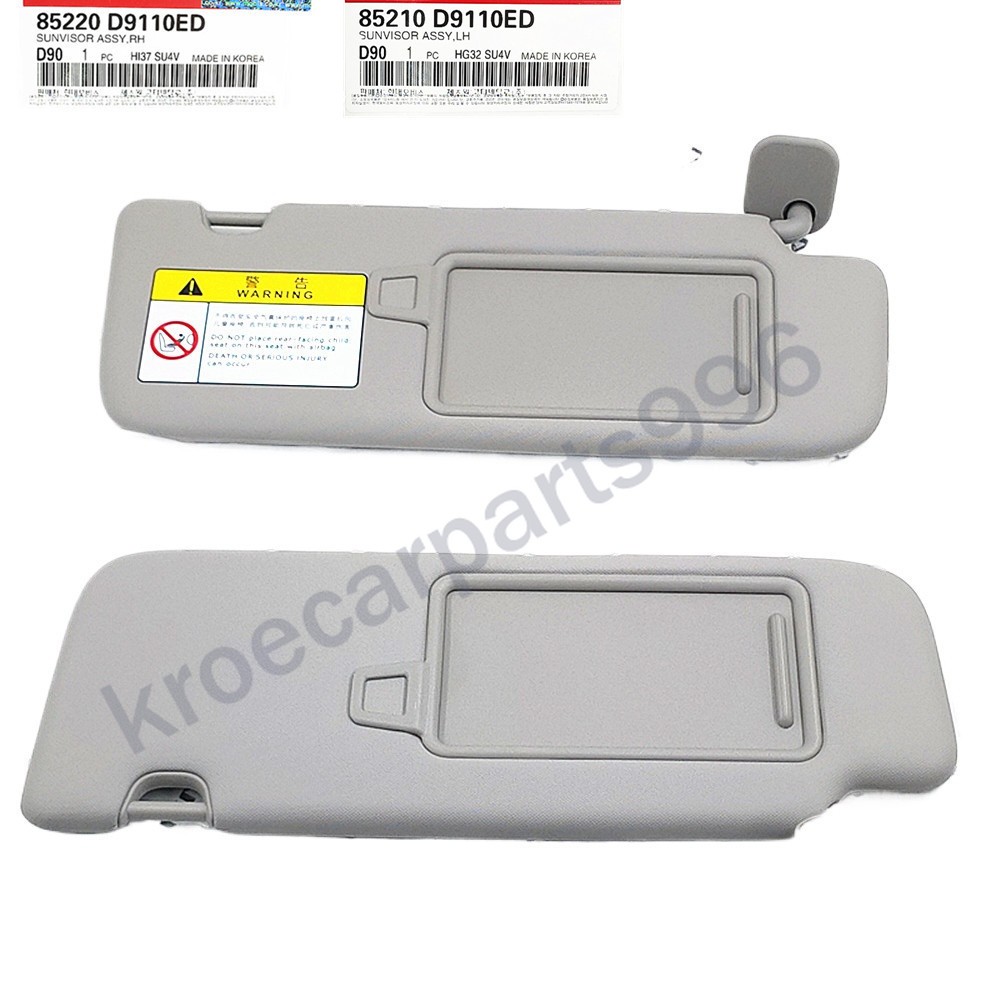 A pair Sun Visor Mirror Sunvisor Grey For KIA SPORTAGE 85210D9110ED 85220D9110ED