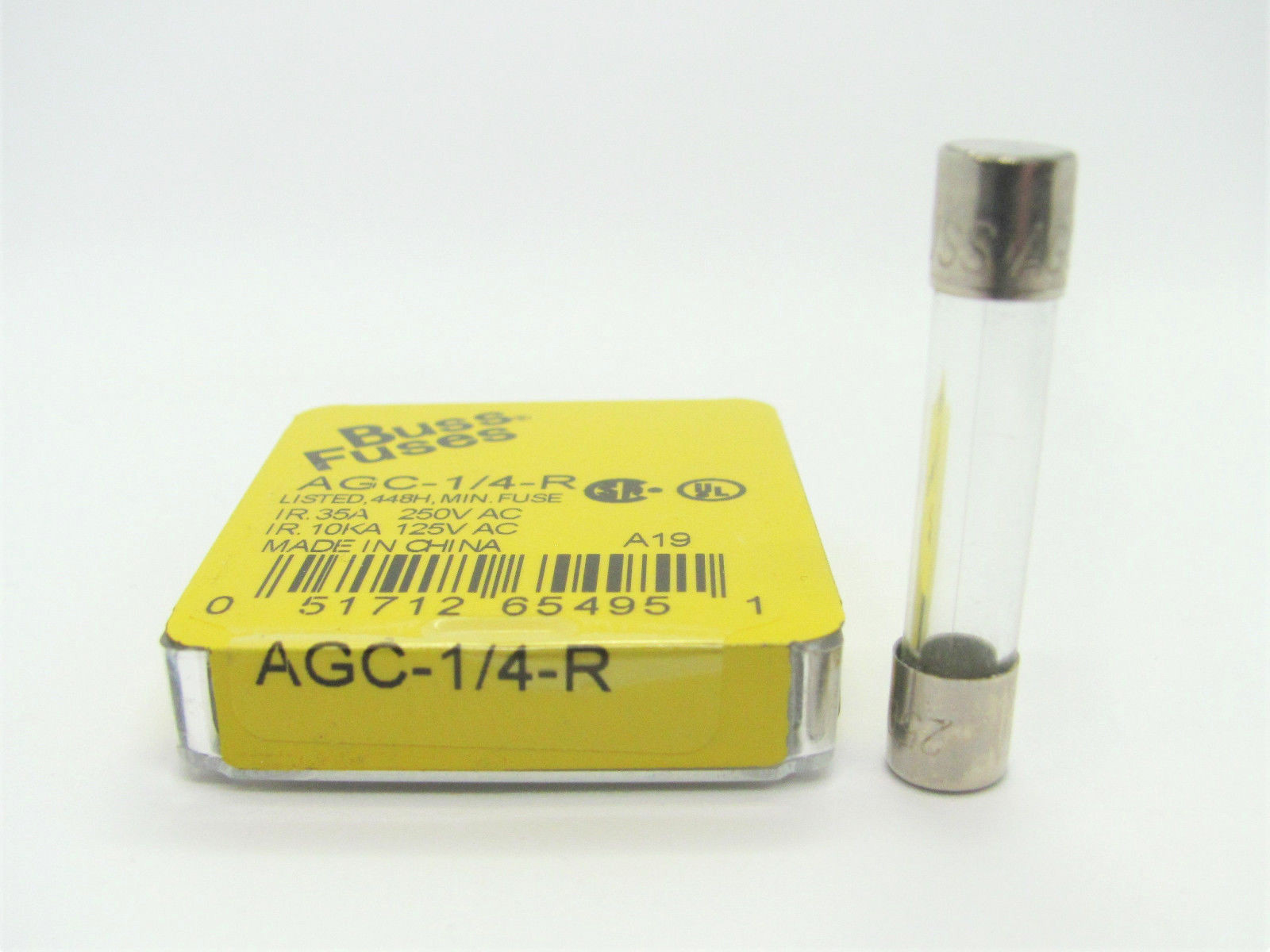 (5x) 15/100A to 5A 125V/250V - Fast-Acting Fuses - Buss AGC Series *NOS*