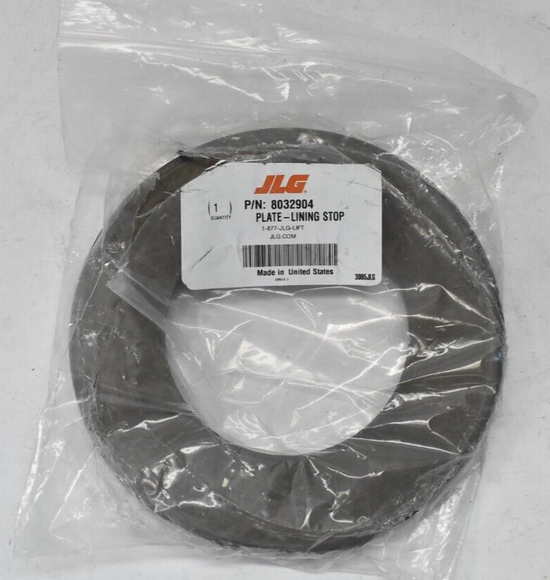 JLG Lining Stop Plate 8032904 Automotive Replacement Part 7-1/4" OD Metal