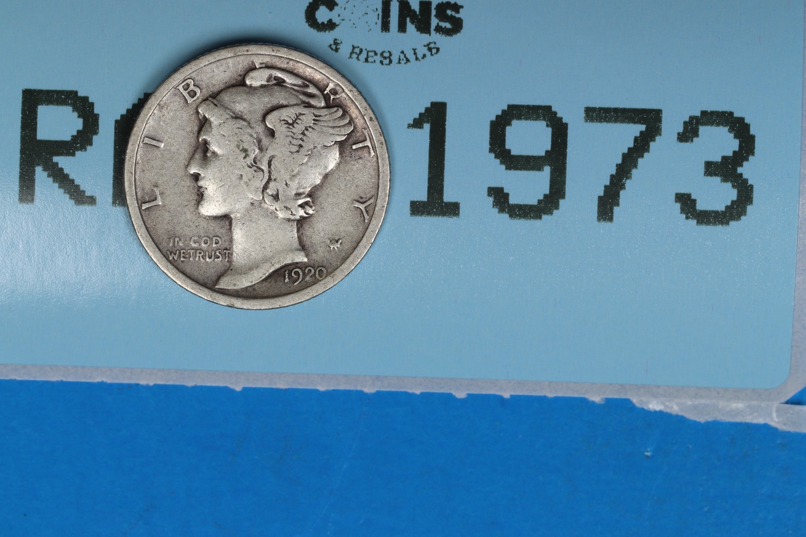 1920 10C MERCURY HEAD SILVER DIME Early US Type RAW-1973