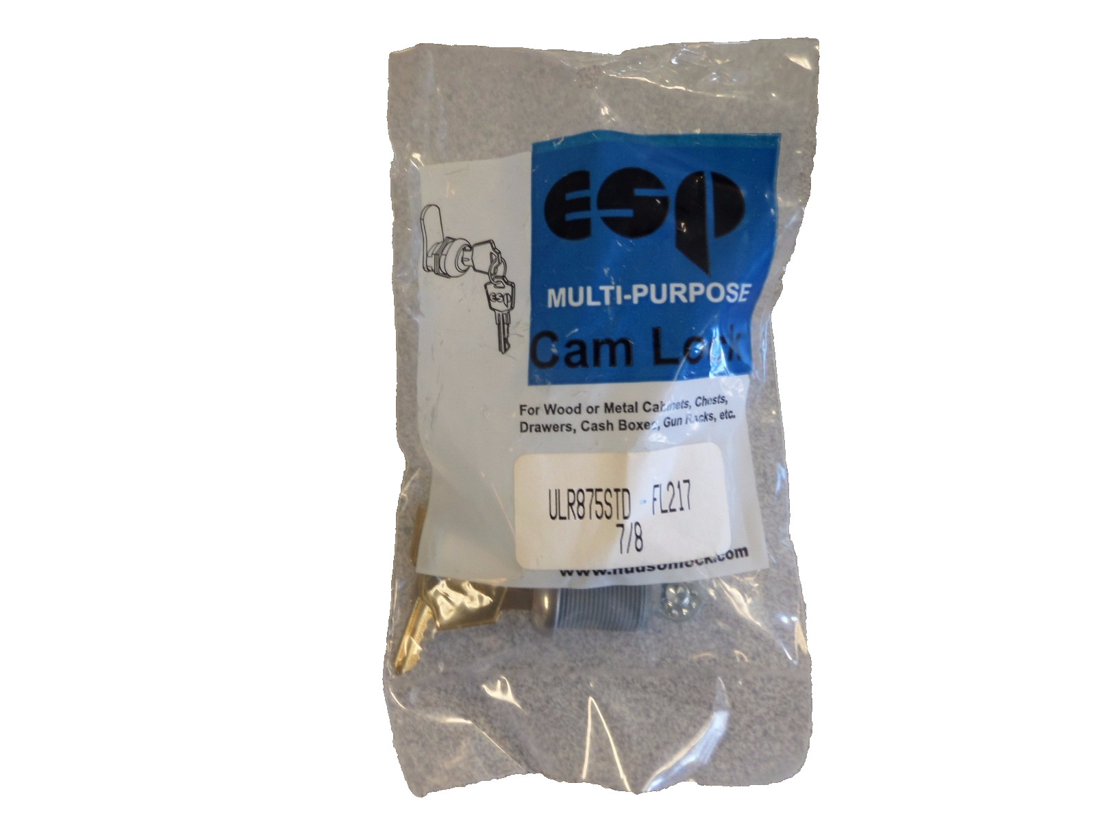 ESP ULR875 7/8" UNIVERSAL CAM LOCK KIT KEYED DIFFERENT