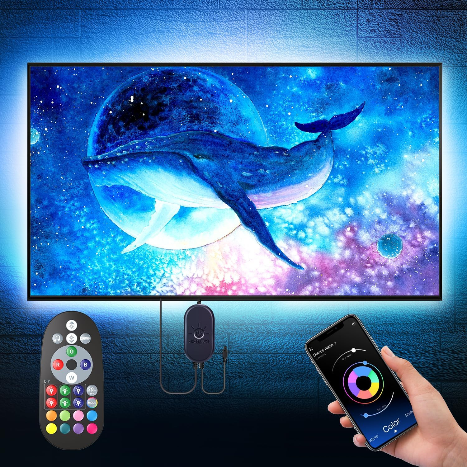 LED Lights for TV, 16.4 Ft TV LED Backlight for 55-75 Inch, RGB LED Strip Lights