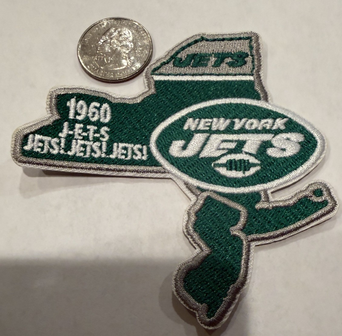 New York Jets EMBROIDERED Iron On PATCH 3.5”X 3.5” Awesome!
