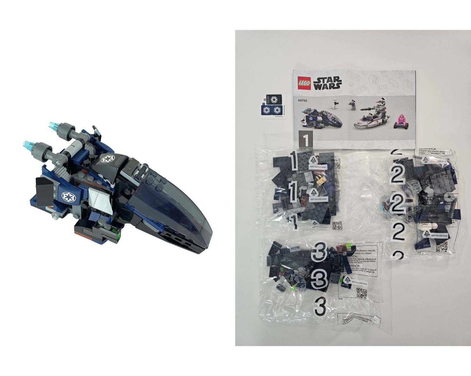 LEGO STAR WARS Imperial Dropship Building Parts Only from set 40755 Army Builder