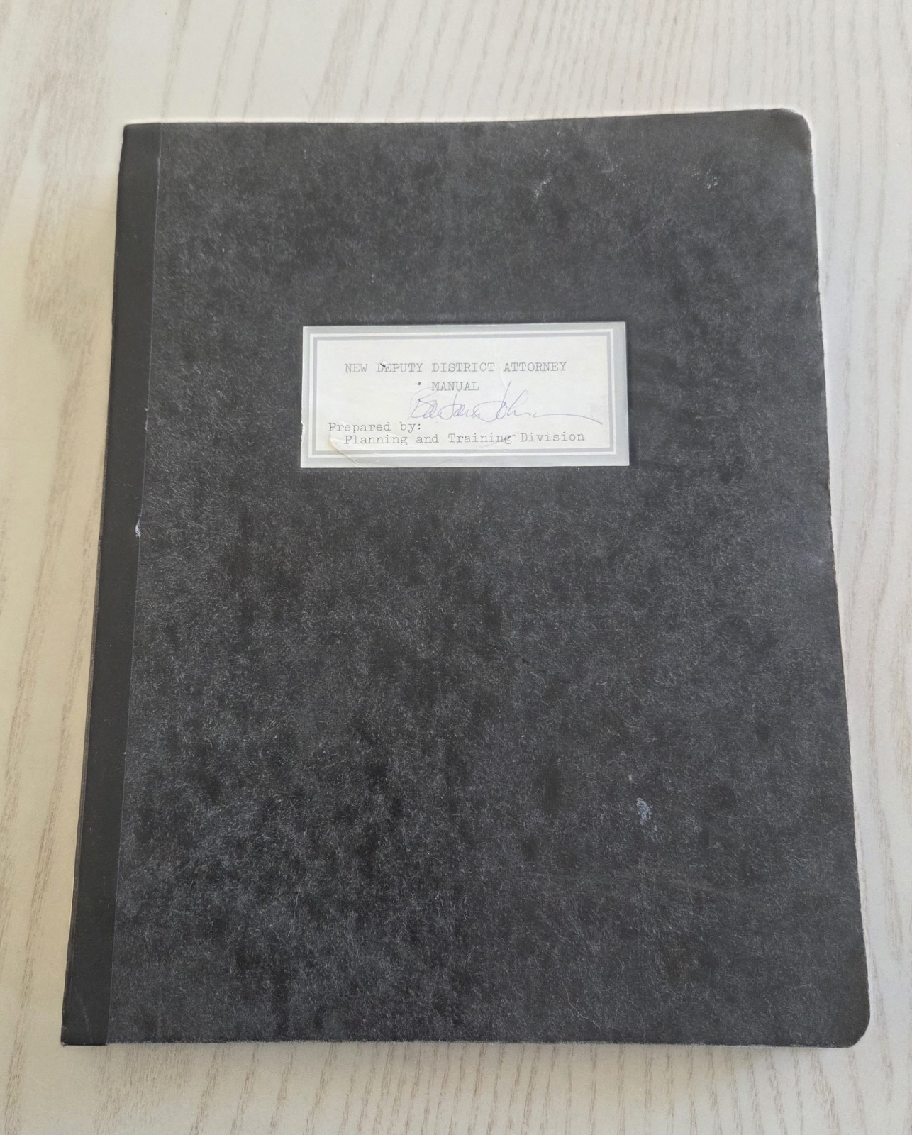 Vintage 70s New Deputy District Attorney's Manual Obsolete John Van de Kamp