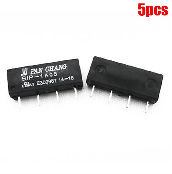5Pcs 5V Voltage Reed Relay SIP-1A05 New Ic mu