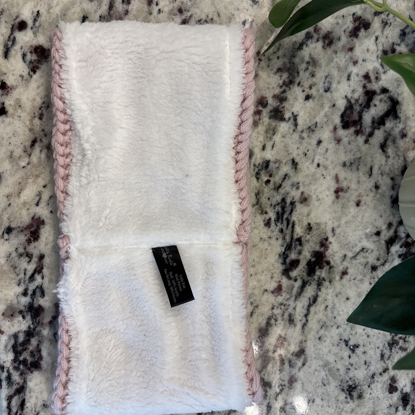 Britts Knitts Cable Knit Head Warmer Pink