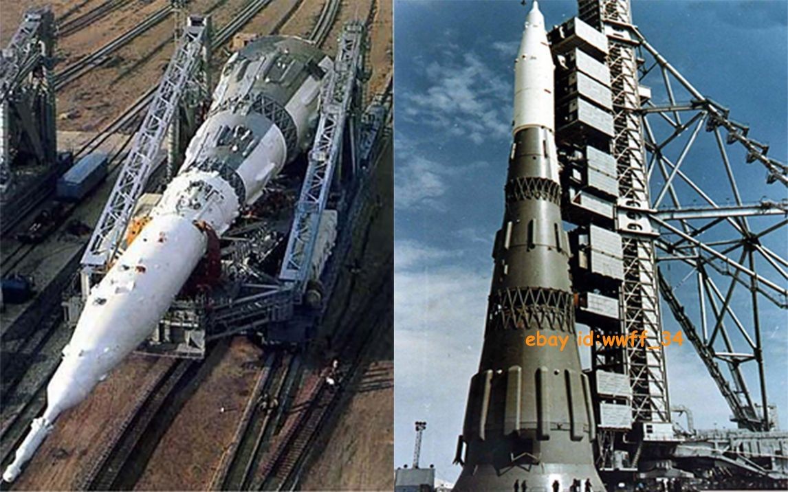 1/200 CCCP Lunar Launch Program N1 Heavy Carrier Rocket Finished Static Model