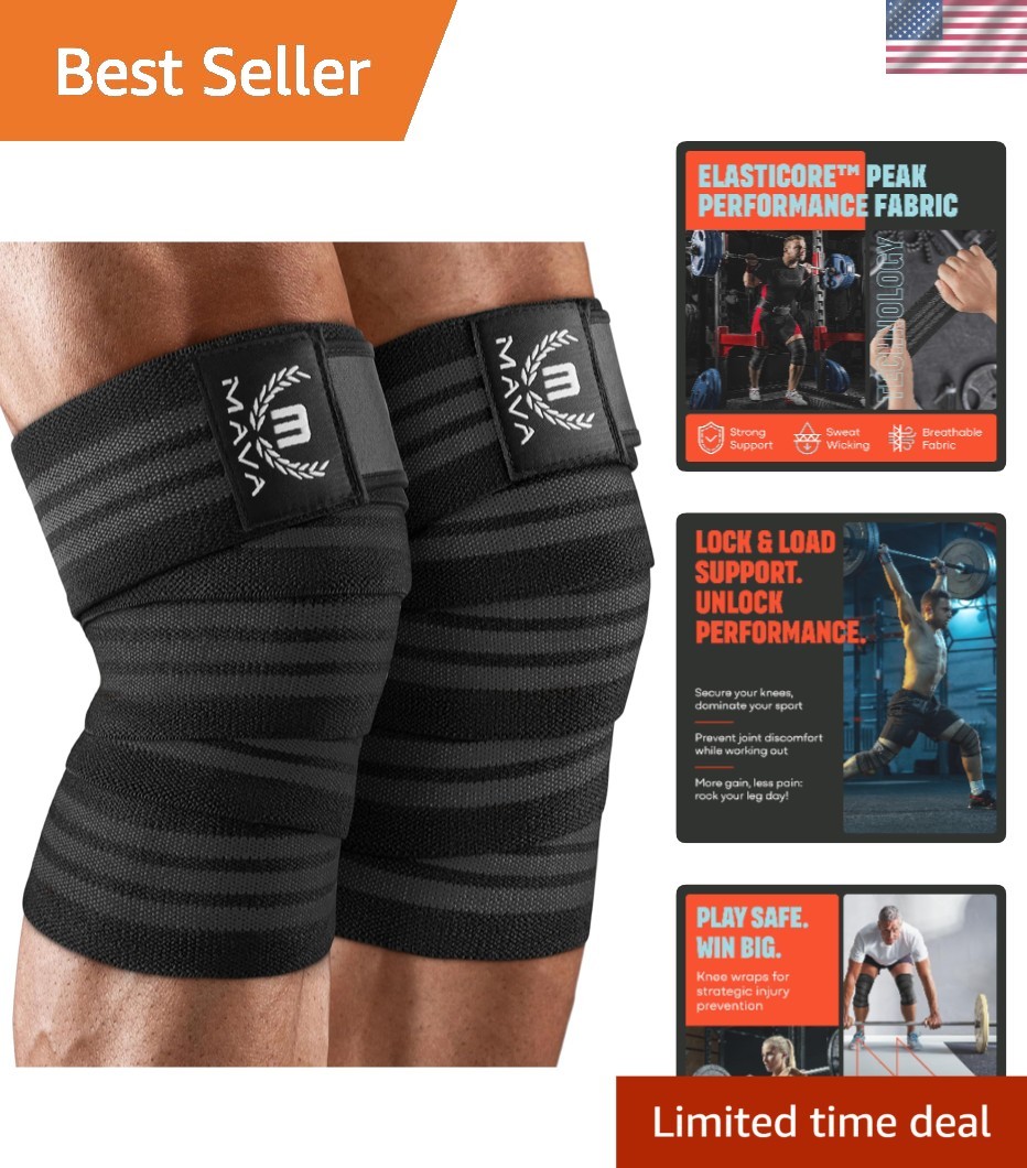 72-Inch Knee Wraps for Men & Women | Ultimate Compression Support