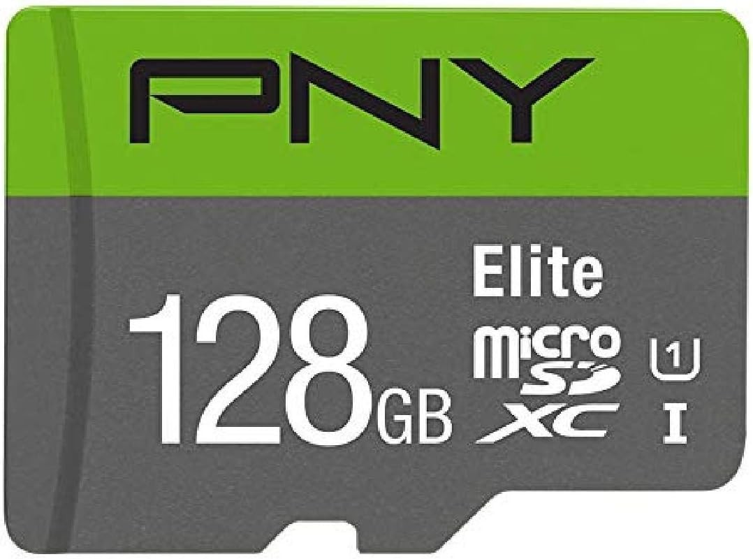 PNY 128GB Elite microSDXC Card Class 10 U1 UHS-I 100MB/s Full HD