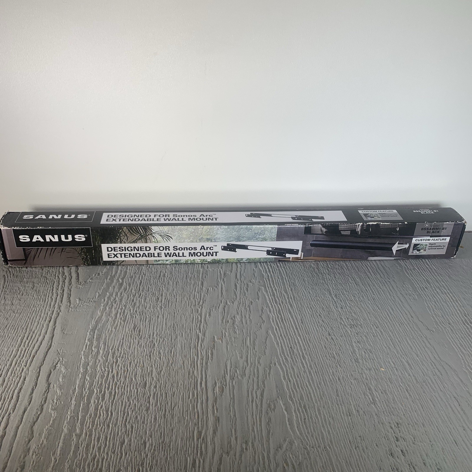 SANUS for Sonos Arc Extendable Wall Mount - Black BSSAWM1-B1