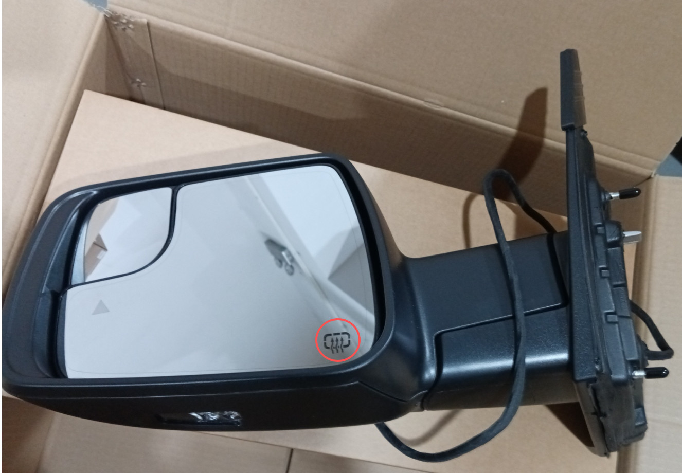 For Dodge Ram 1500 2019-2026 Left Driver Side Mirror Heated Signal Blind Spot