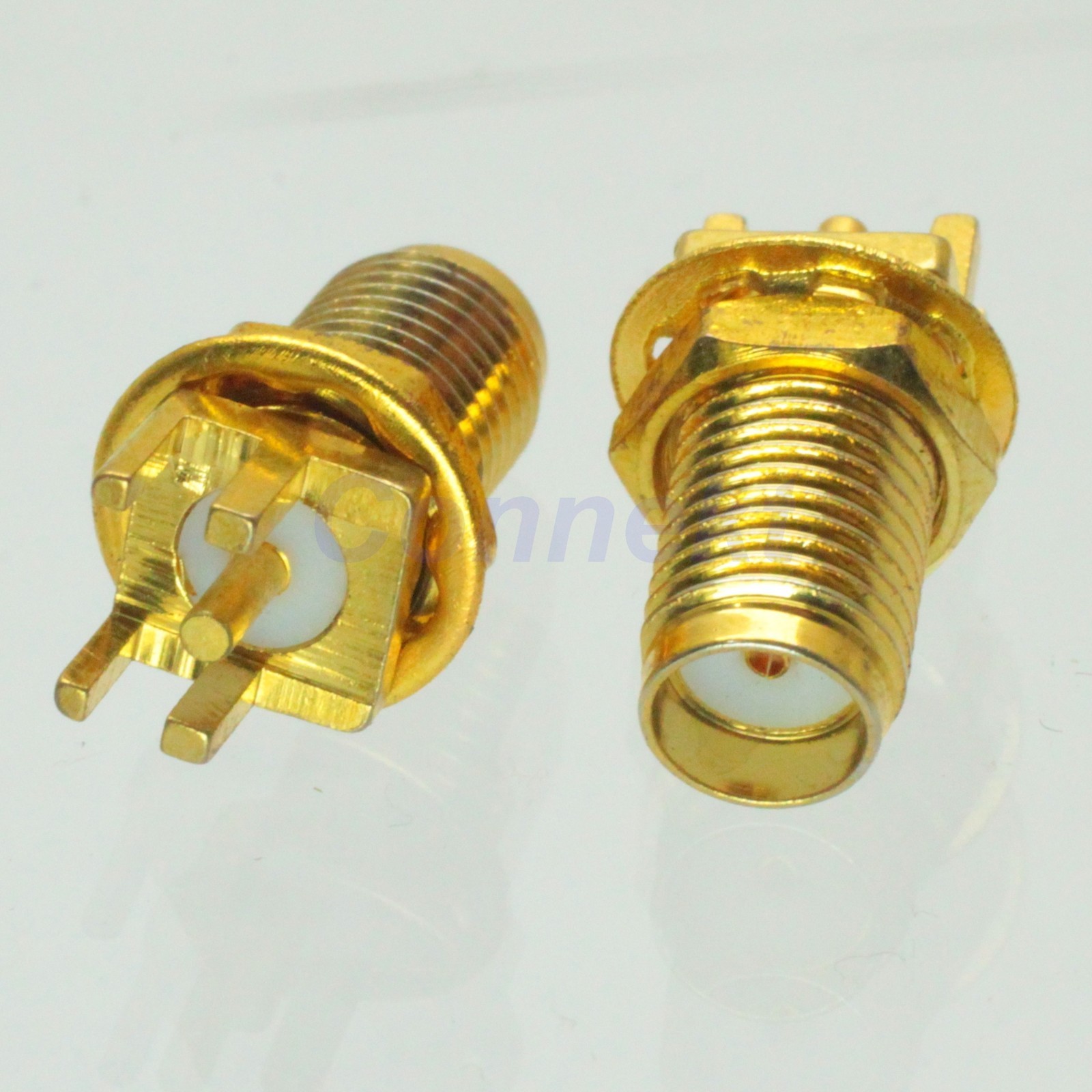 10pcs SMA female nut bulkhead solder PCB clip mount RF connector
