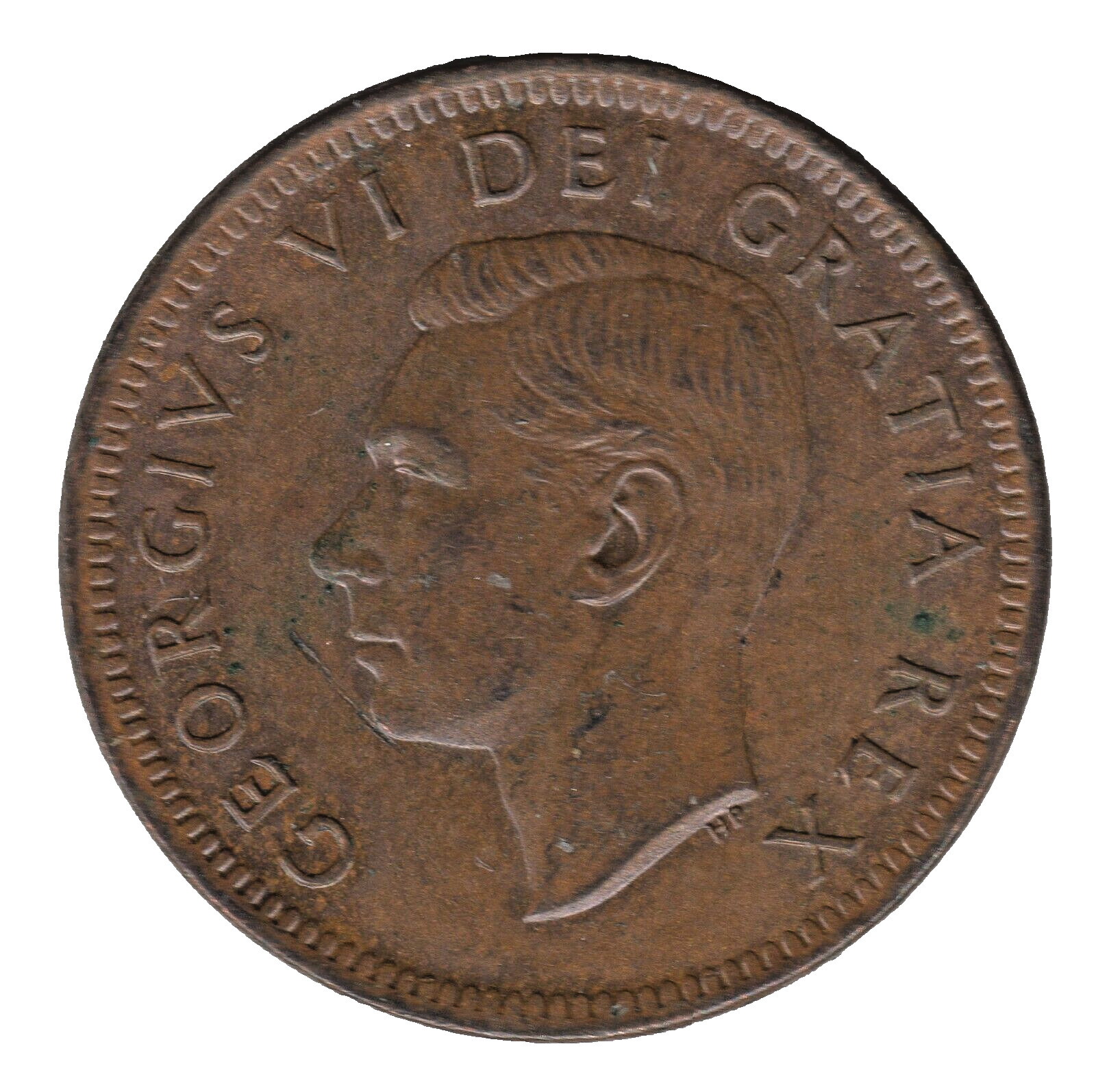 1952 Canada One Cent Coin – George VI