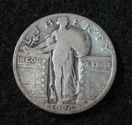 1926 S - STANDING LIBERTY QUARTER  - G - Silver
