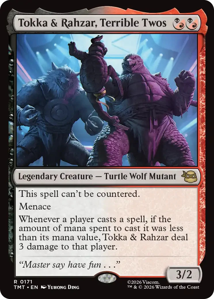 Tokka and Rahzar Terrible Two - Teenage Mutant Ninja Turtles - MtG- NM