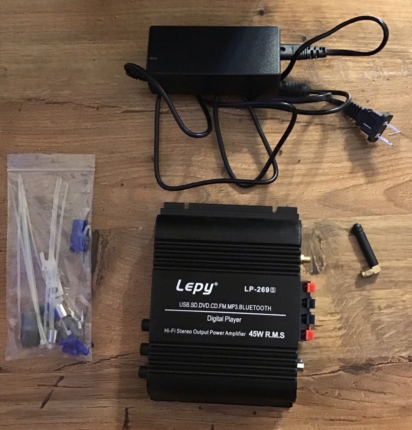 Lepy LP-269S Hi-Fi Bluetooth Multimedia 45W RMS Digital Stereo Amplifier Player