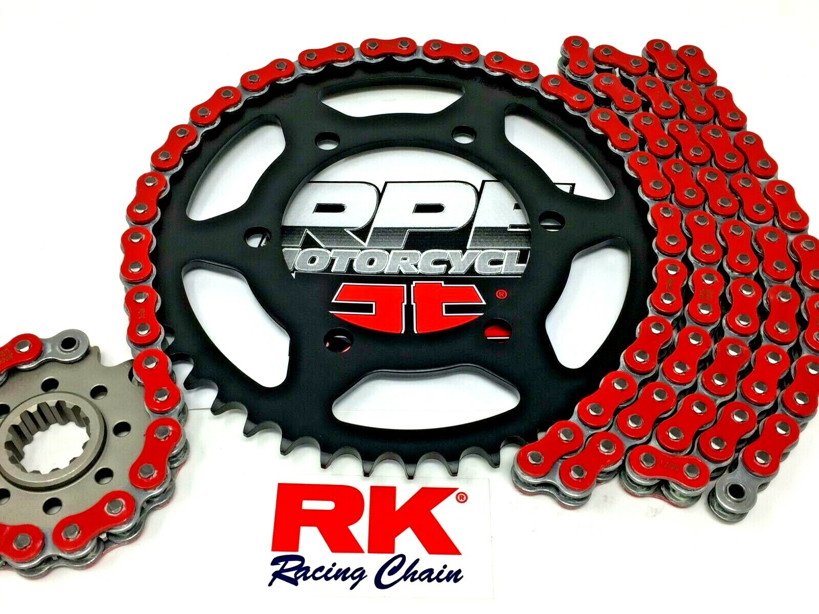 Red 2006-2010 Suzuki GSXR600 RK ZXW 520 15/43 QA Chain and Sprockets Kit