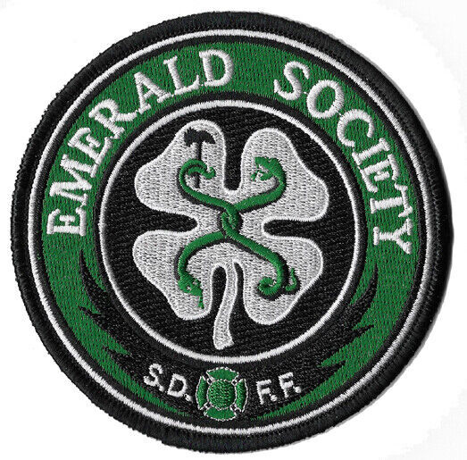 San Diego  CA   Emerald Society Round  Irish NEW Fire Patch