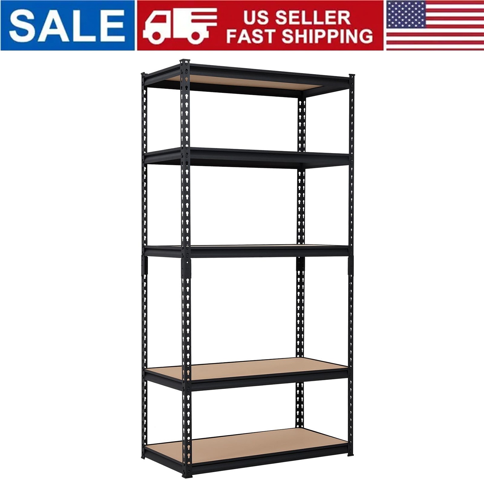 5-Tier Adjustable Heavy Duty Garage Shelves Storage Rack Organizer Utility Rack
