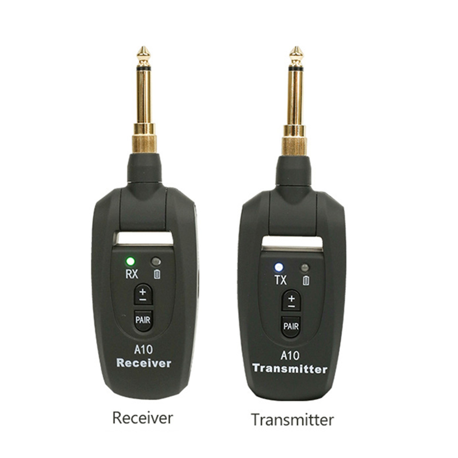 Wireless Guitar Kit Transmitter & Receiver System 100ft 24Bit Audio 2.4GHz
