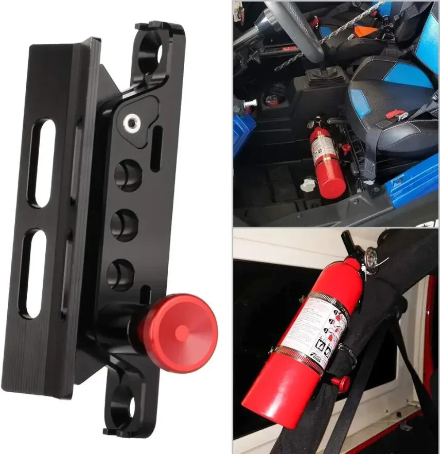 For Jeep JK UTV Car Roll Bar Fire Extinguisher Holder Mount Bracket Adjustable#