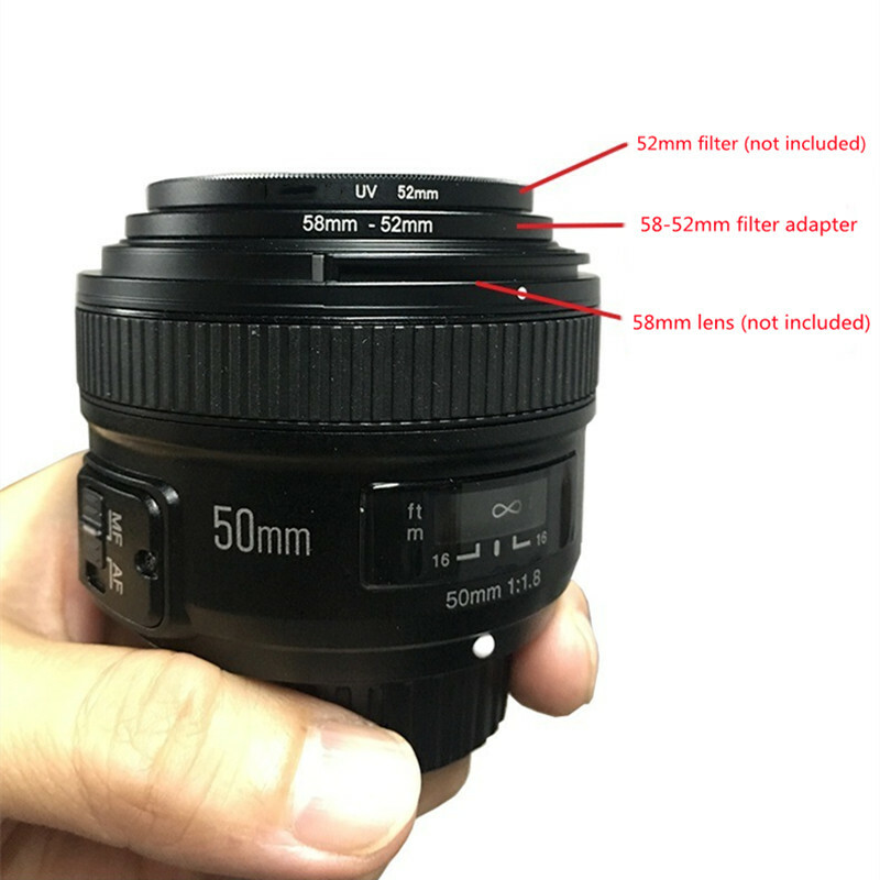 18Pc 37- 82mm Step Up Down DSLR Camera Lens Filter Adapter Ring Mount Basket Kit