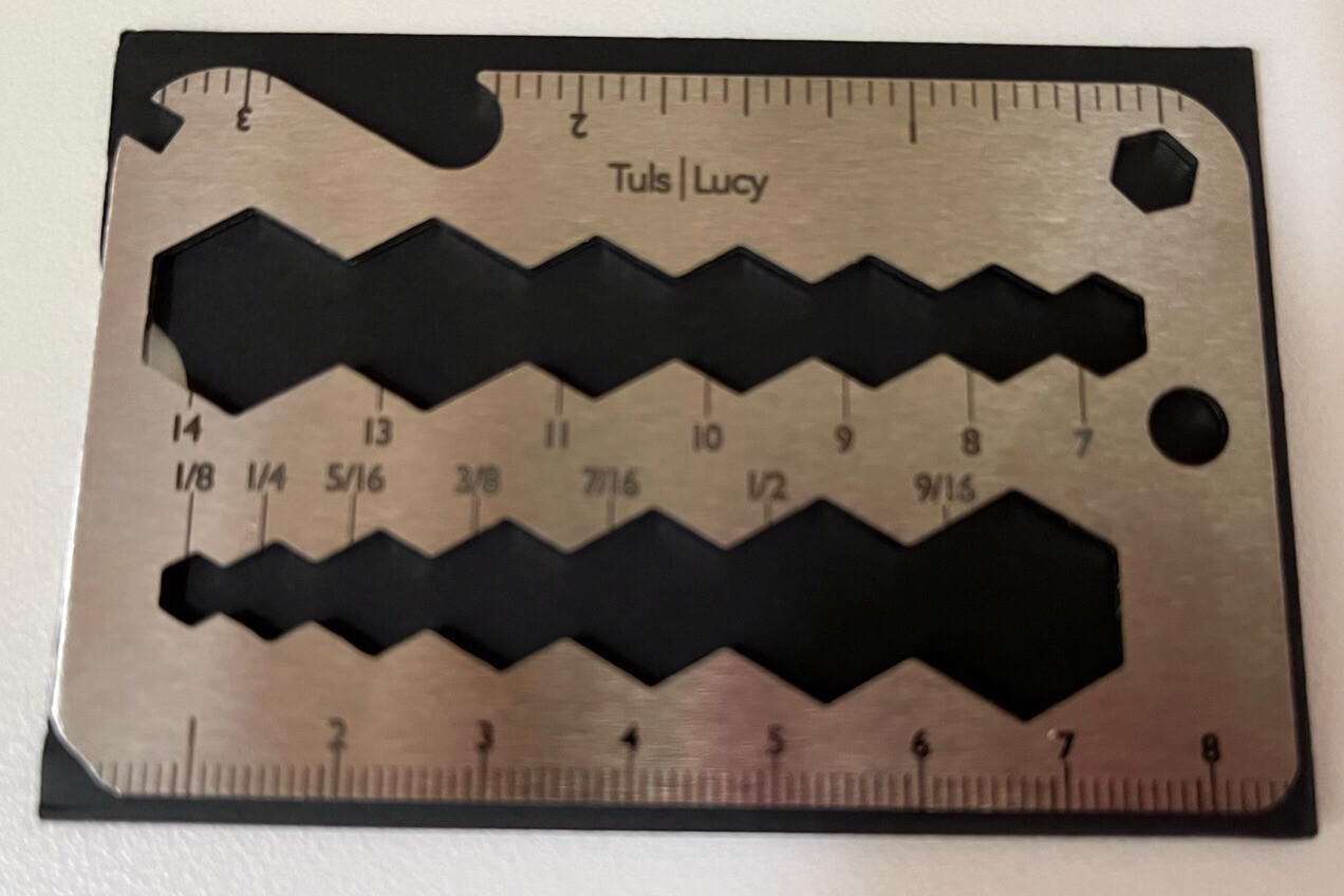 Tuls I Lucy Stainless Steel Wallet Tool Multifunctional Compact Pocket Repair