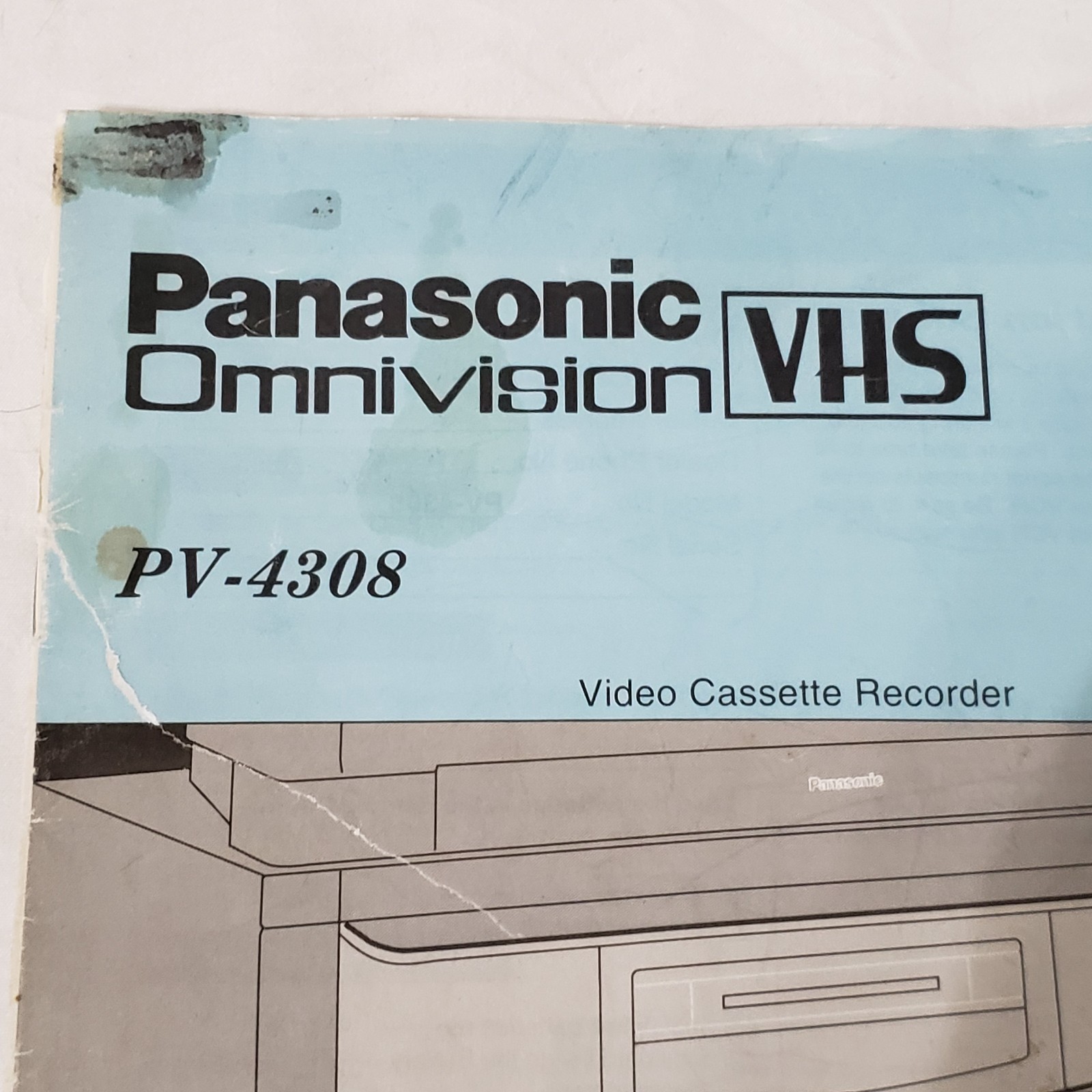 Panasonic Omnivision VHS PV-4308 Operating Instructions Manual Only