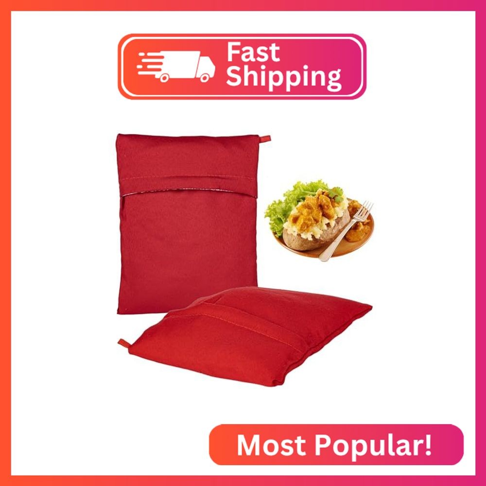 MAQIHAN 2 Baked Potato Microwave Bag - 44g Thickened Potato Bag for Microwave Sm