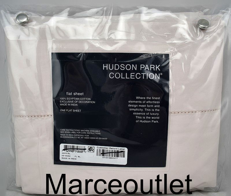 Hudson Park Classic Linens Egyptian Percale TWIN  Flat Sheet Blush