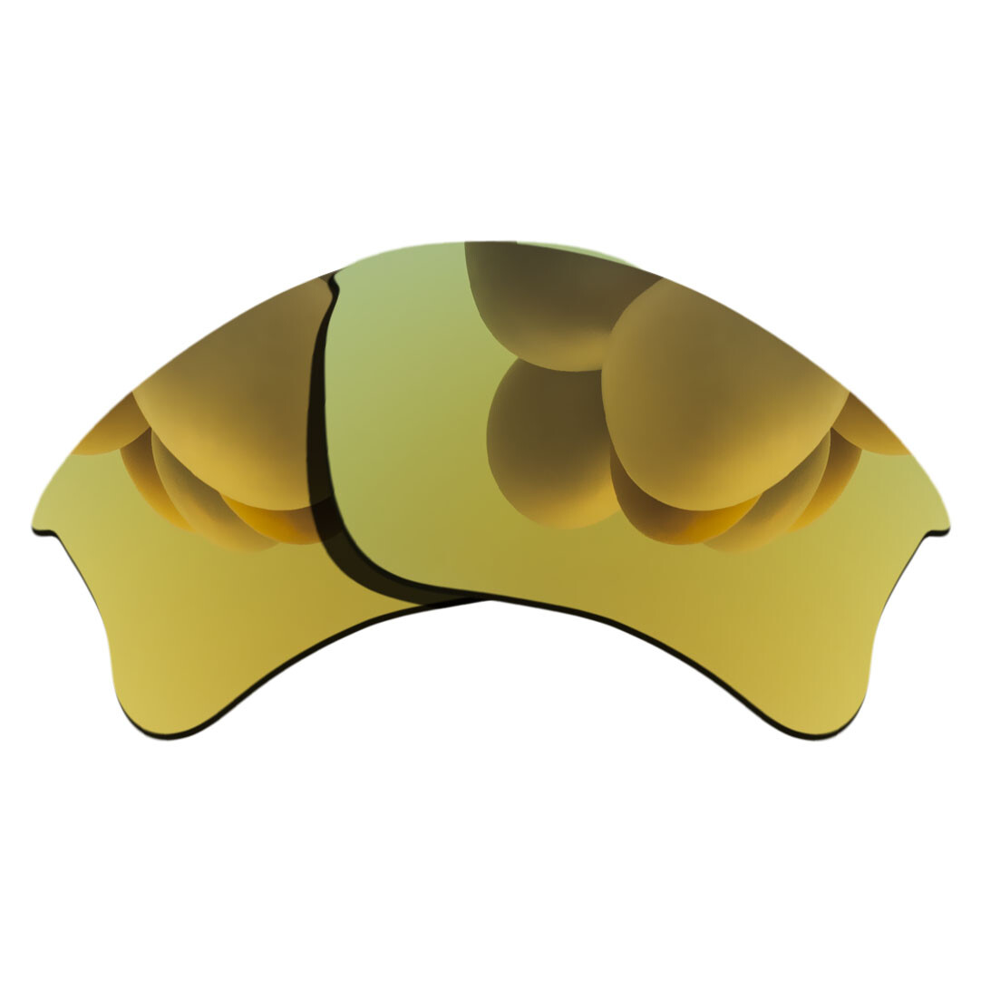 US Gold AntiScratch Lenses Replacement For-Oakley Flak Jacket XLJ Polarized
