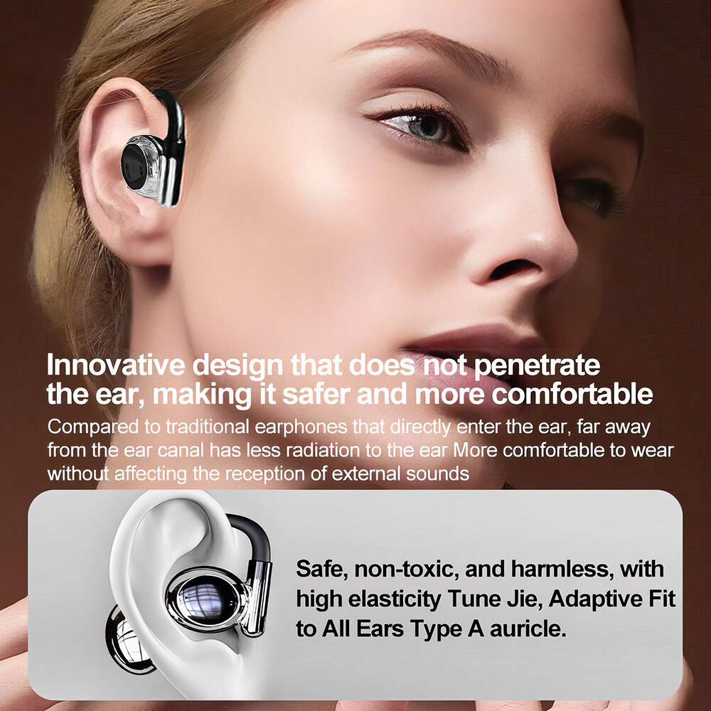 Mpow OWS Open Ear Bluetooth Earbuds Wearing Wireless Earbuds w/ Earhooks and Mic