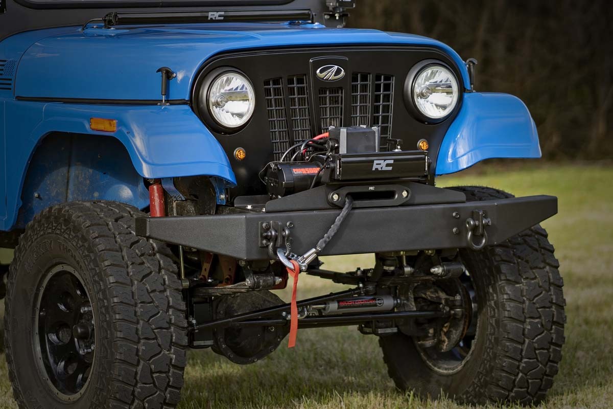 Rough Country Front Winch Mount Kit Black for Mahindra Roxor 99001