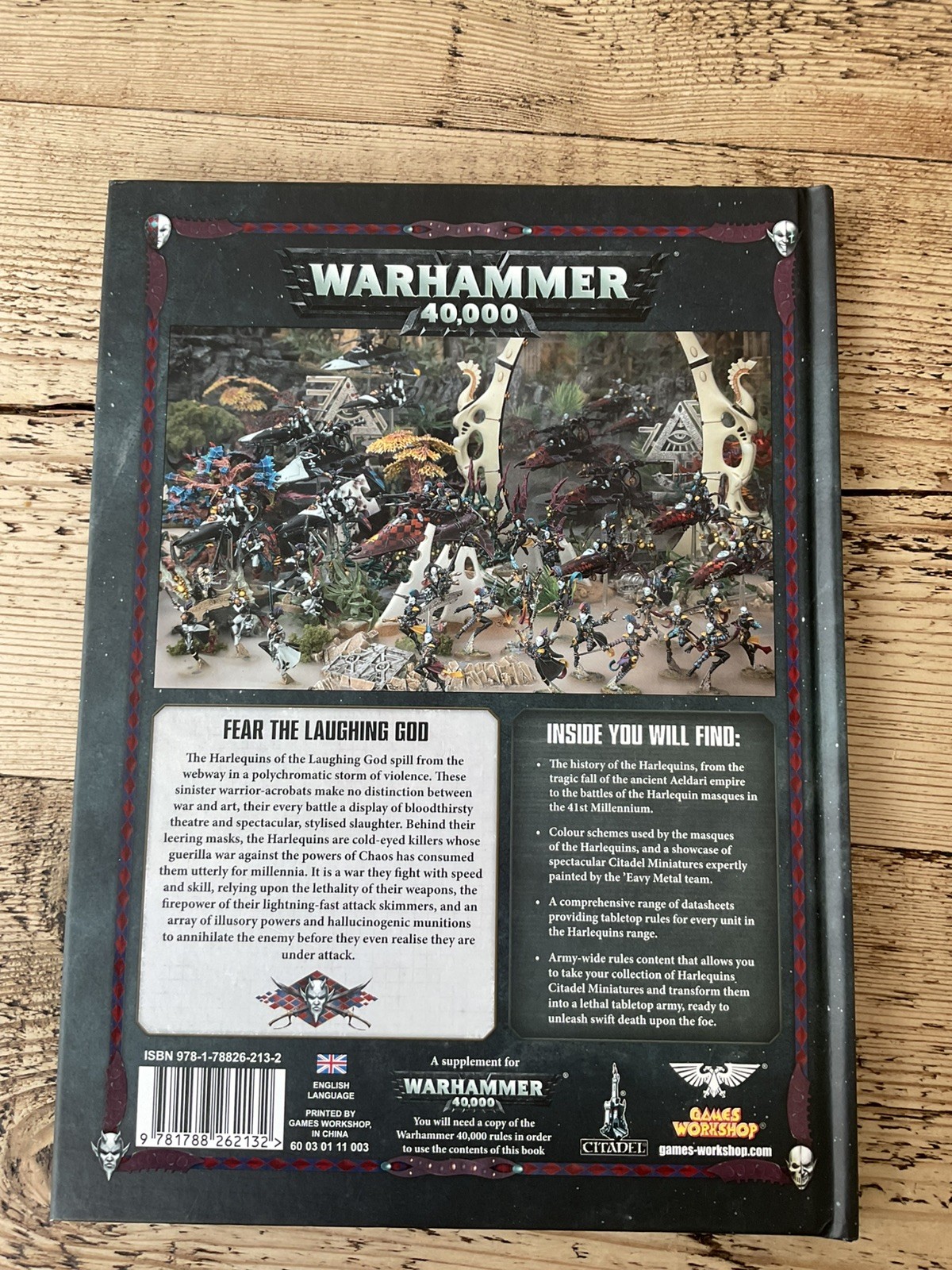 Warhammer 40k Harlequins Codex - Hardback