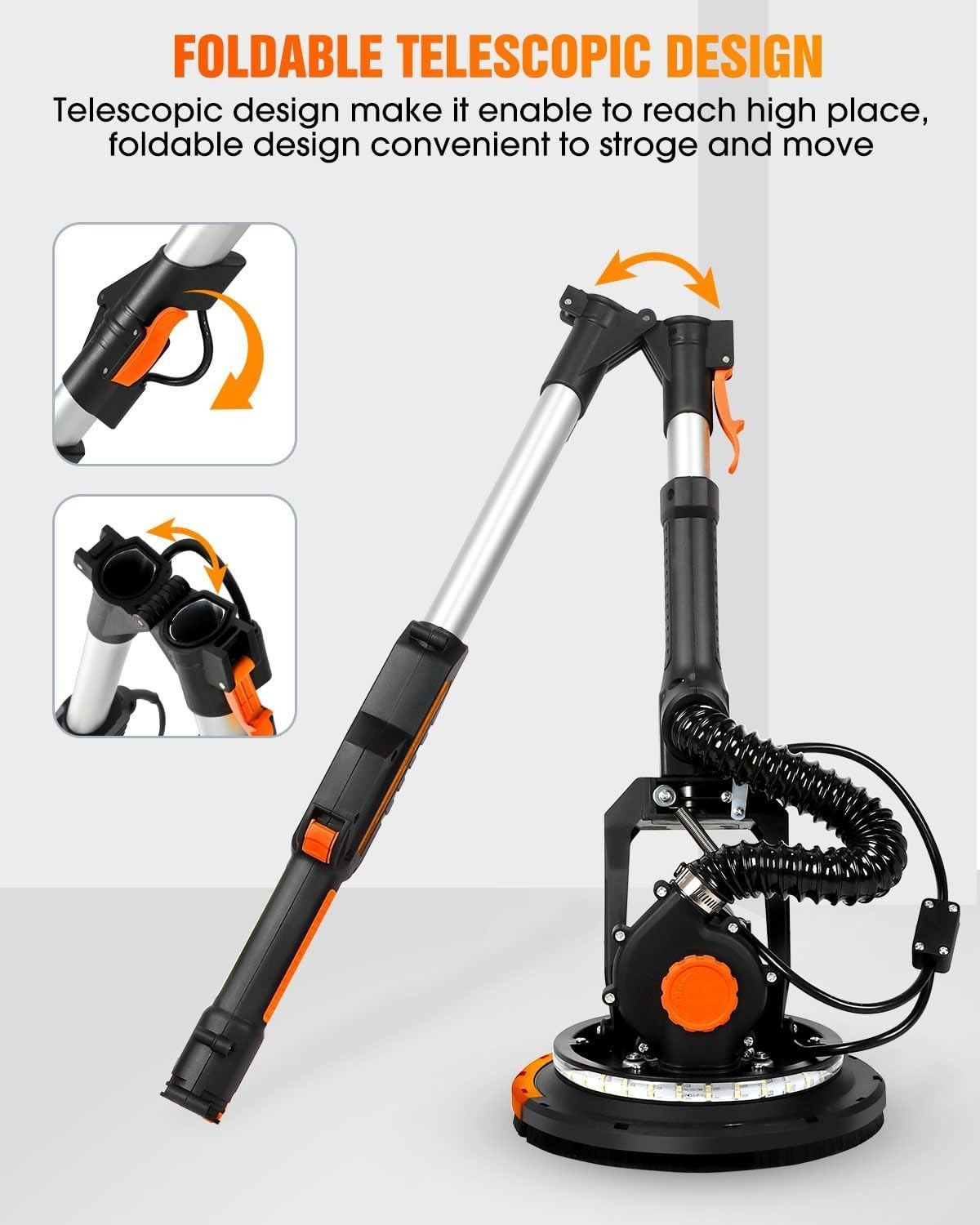 Electric Drywall Sander with Vacuum Dust Collection