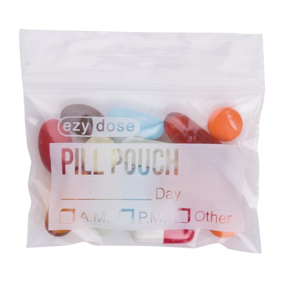 Pill Packs | Pill and Vitamin Organizer Pouches | 50 Count | Disposable
