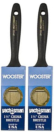 Wooster Genuine 1.5" Yachtsman Paintbrush 2-Pack, Z1120-1.5-2PK