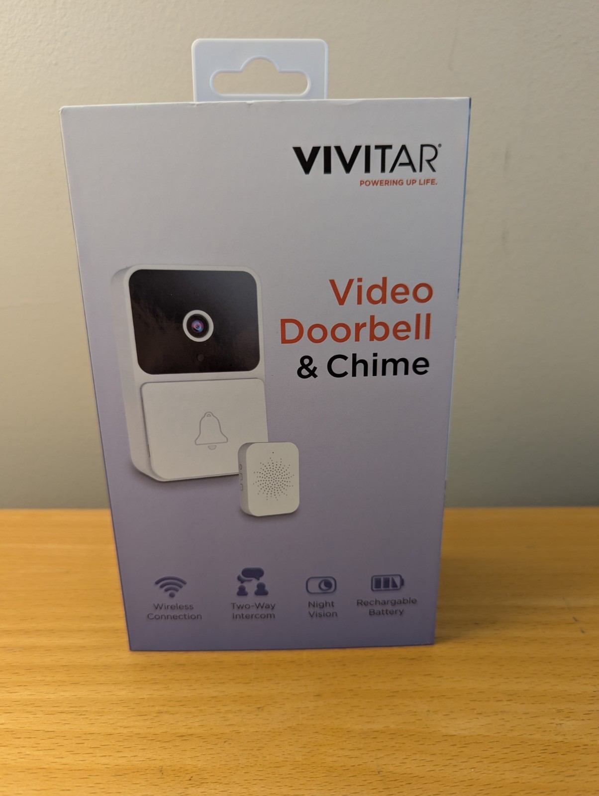 Vivitar Security Video Doorbell & Chime Kit WIFI White DB201 NOC - NEW SEALED