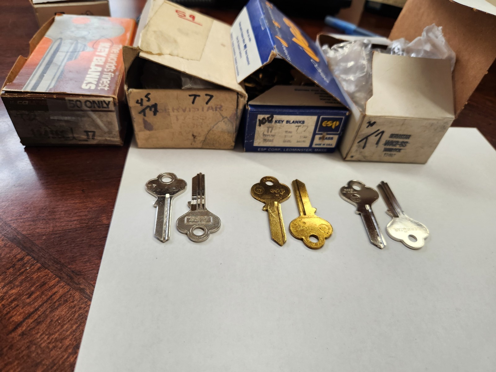 (6)  T7 Key Blanks      (rm.2-oo)