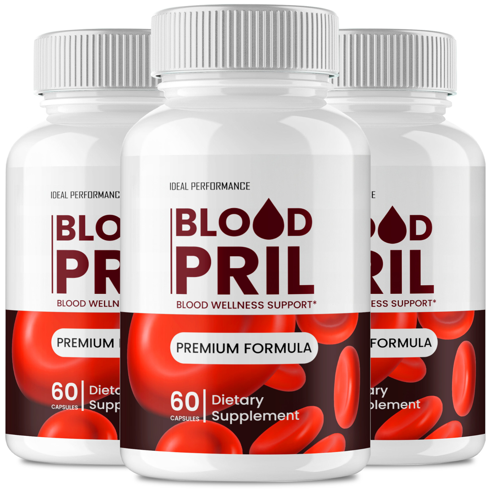 Blood Pril Capsules, Official BloodPril Supplement Pills (3 Pack)