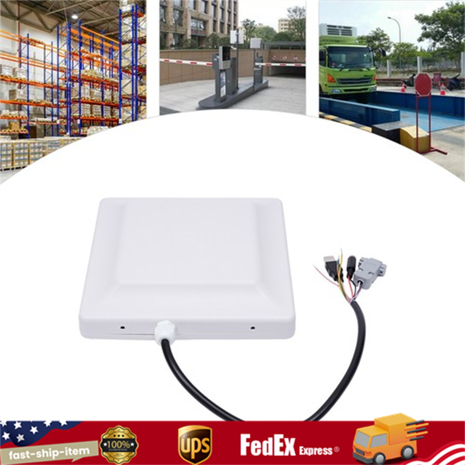 UHF RFID Long Range Card Reader Integrated Reader Parking System Access Control