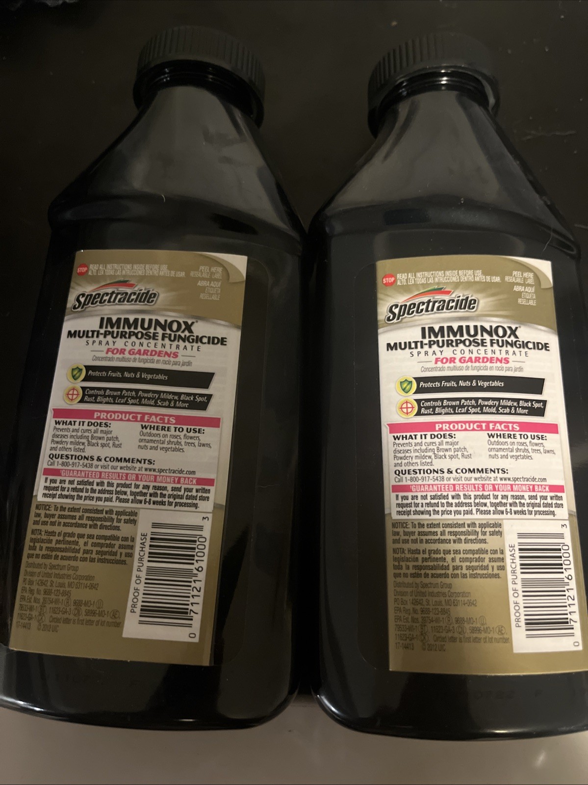 2-PACK Spectracide Immunox Multi-Purpose Fungicide Spray Concentrate 32oz total