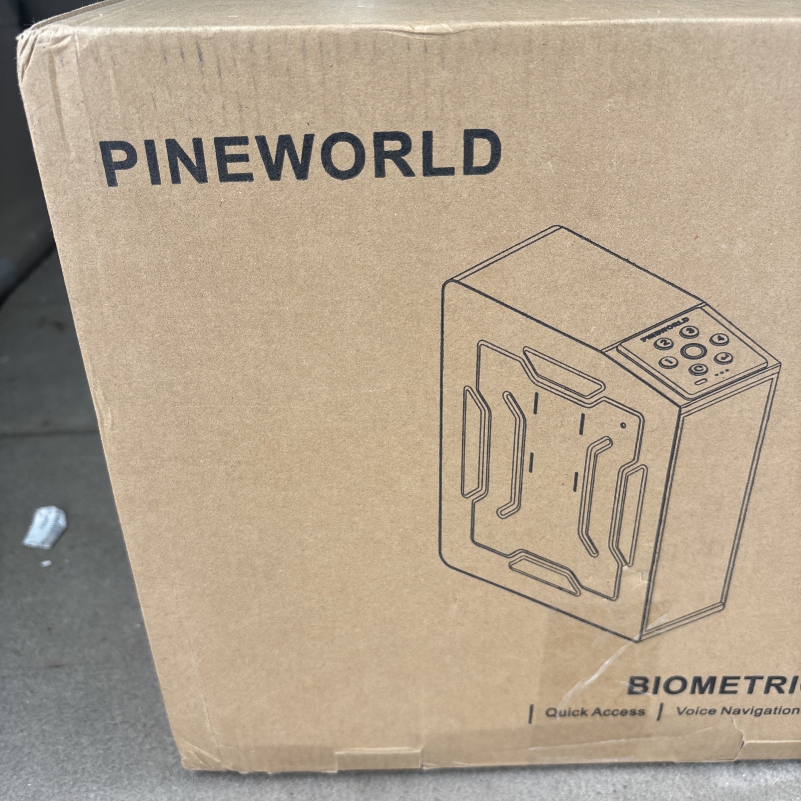 PINEWORLD Gun Safe Biometric Gun Safe for Handgun Smart Quick Access Hand Gun S3
