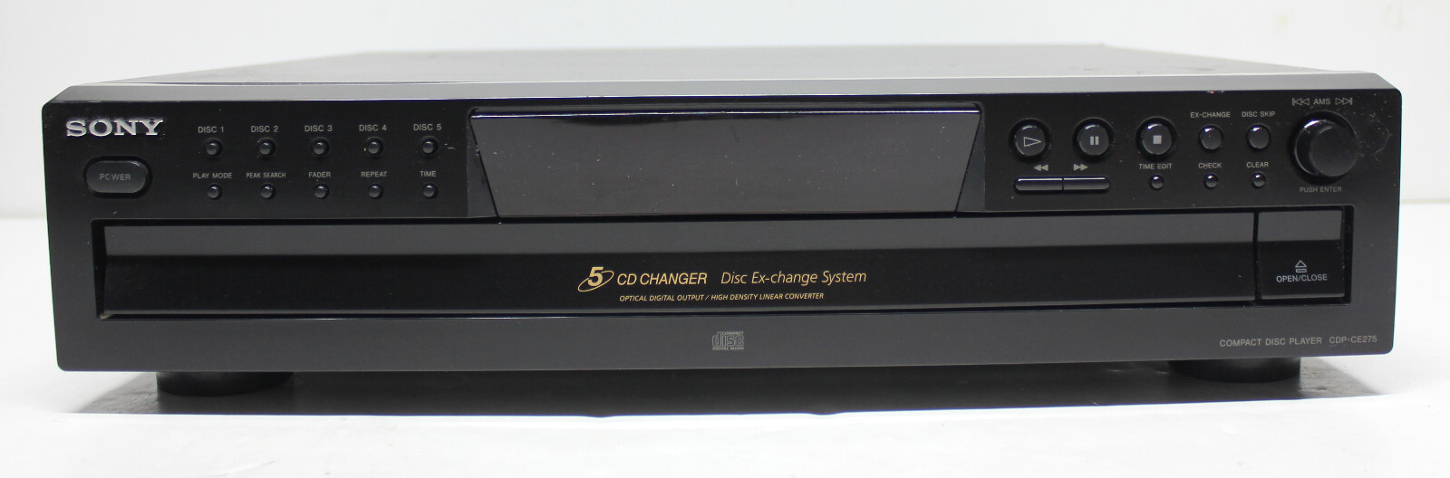 Sony CDP-CE275 5 Disc Disk Hi-Fi CD Player Casousel Tray Component