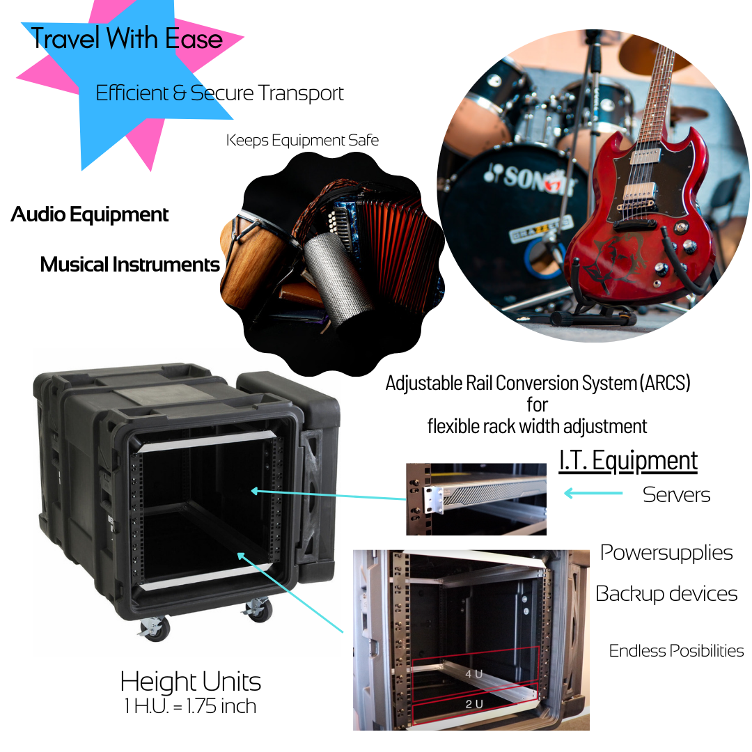 SKB 30" Deep 8U Shock Mount Rack Case - Ultimate Protection & Versatility