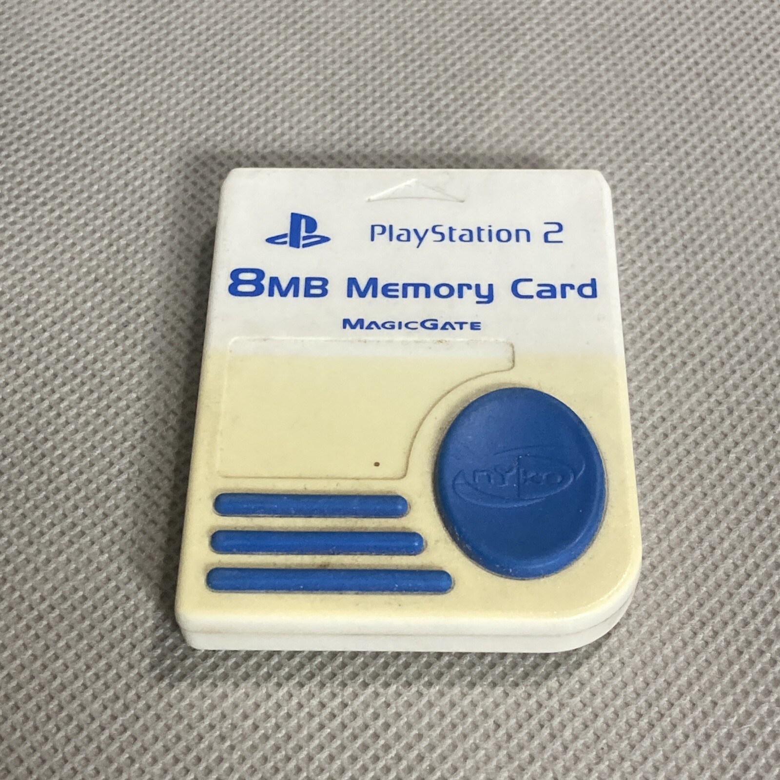 Sony 8MB Memory Card White Blue PS2 Expansion For PlayStation 2 Nyko Magic Gate