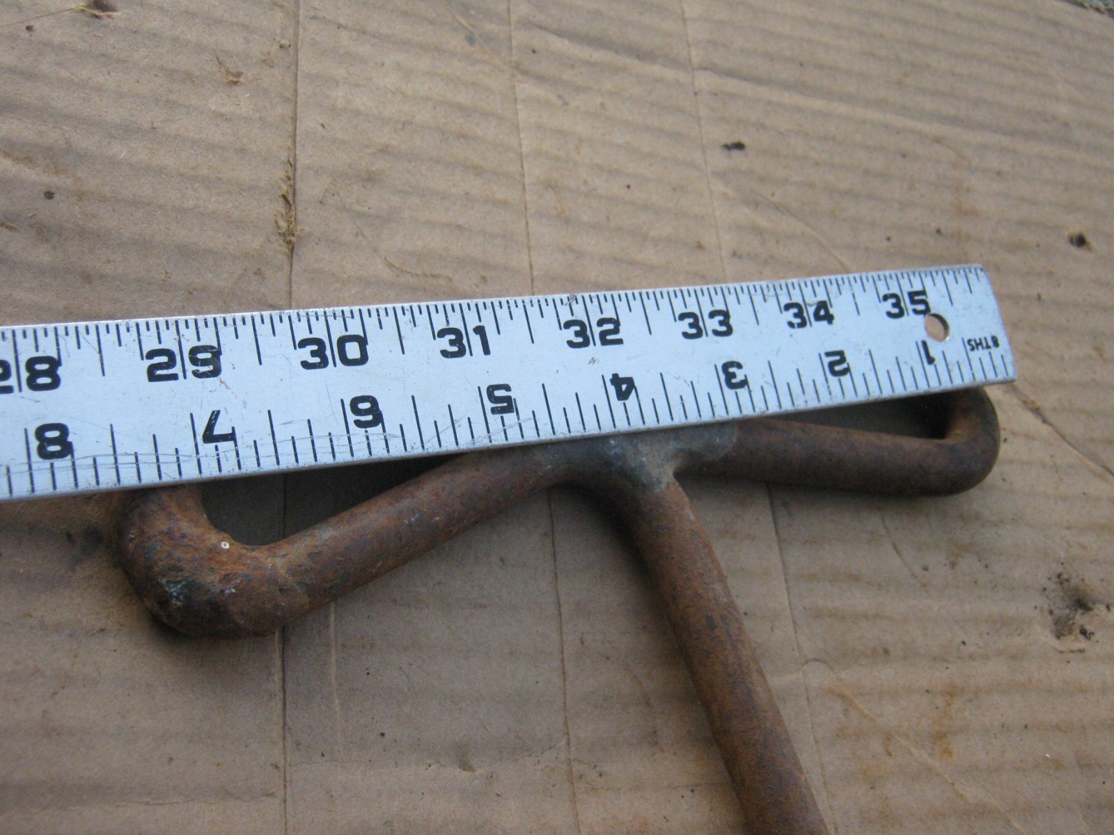 Original Antique Vintage Iron SNAP-ON Socket T-handle Spinner