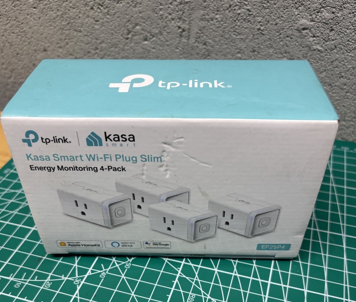 TP-Link Kasa Smart Wi-Fi Plug Slim Energy Monitoring EP25 4-Pack SEALED