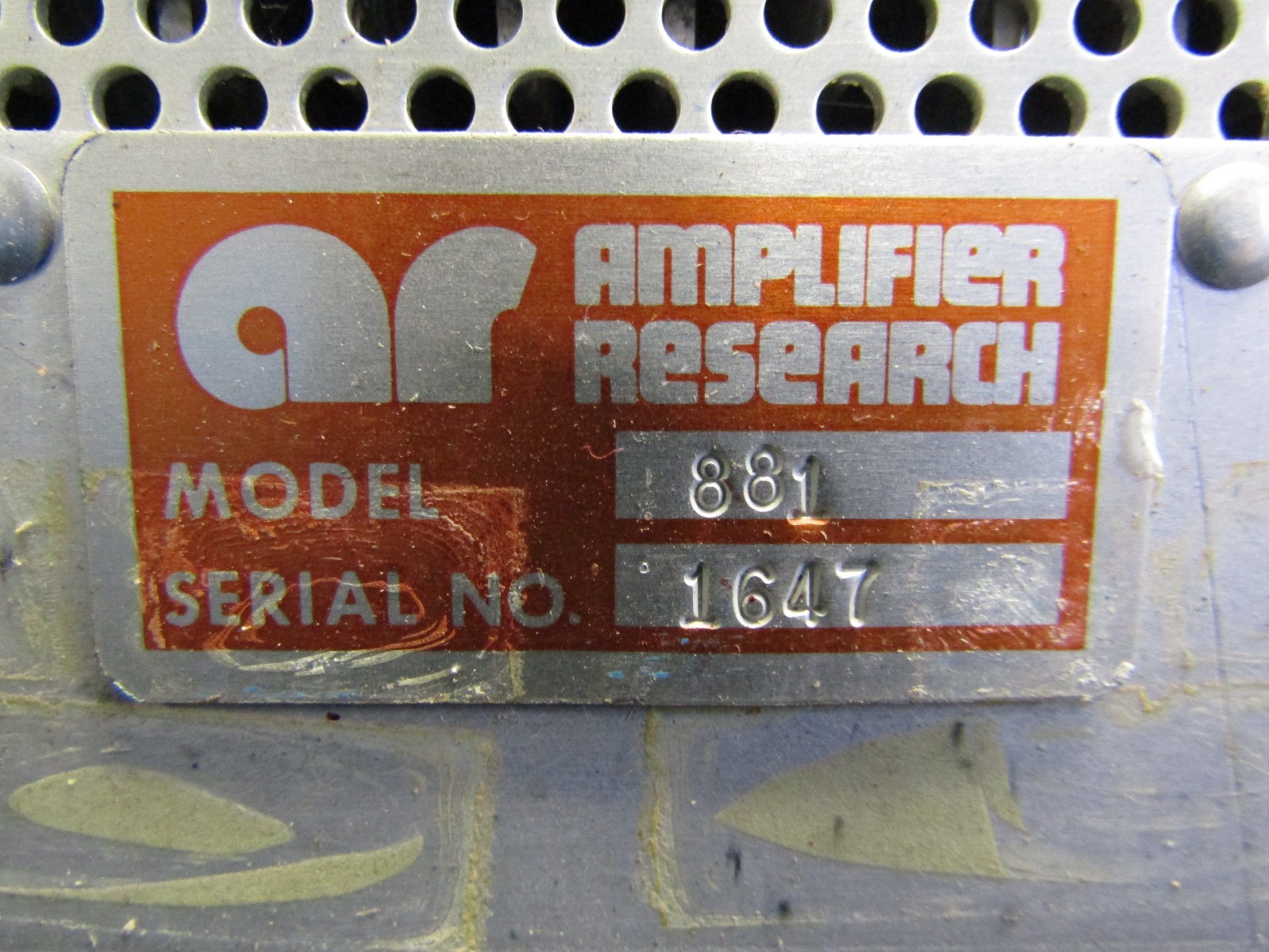 Amplifier Research Model 881 Power Amplifier